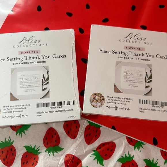 BLISS collections wedding thank you cards - Picture 3 of 3